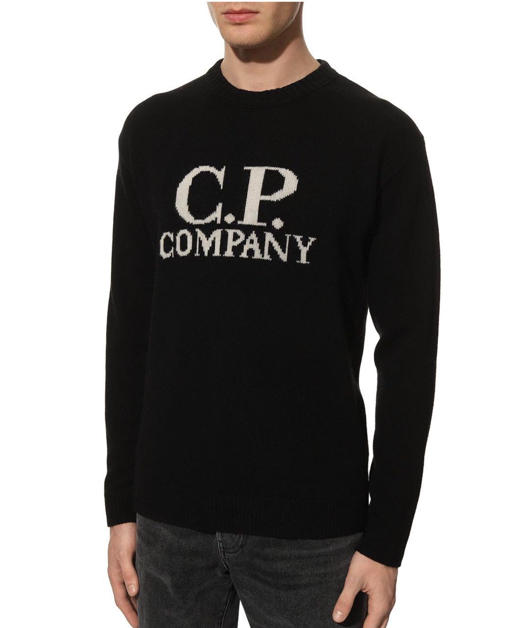 CP COMPANY Черный шерстяной джемпер / свитер, фото 4