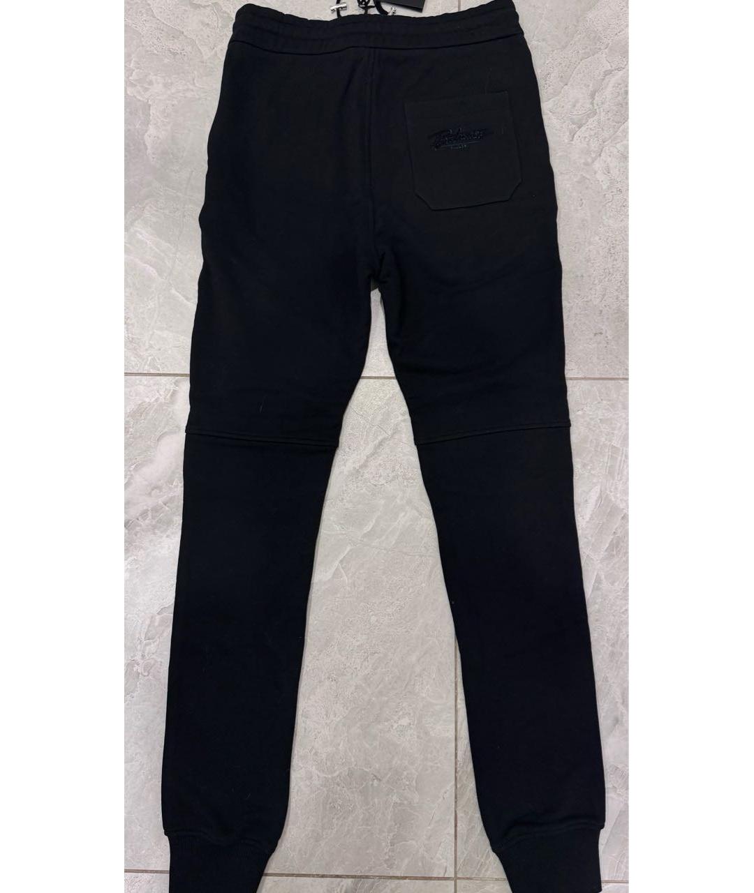 BALMAIN Черные хлопковые повседневные брюки, фото 2