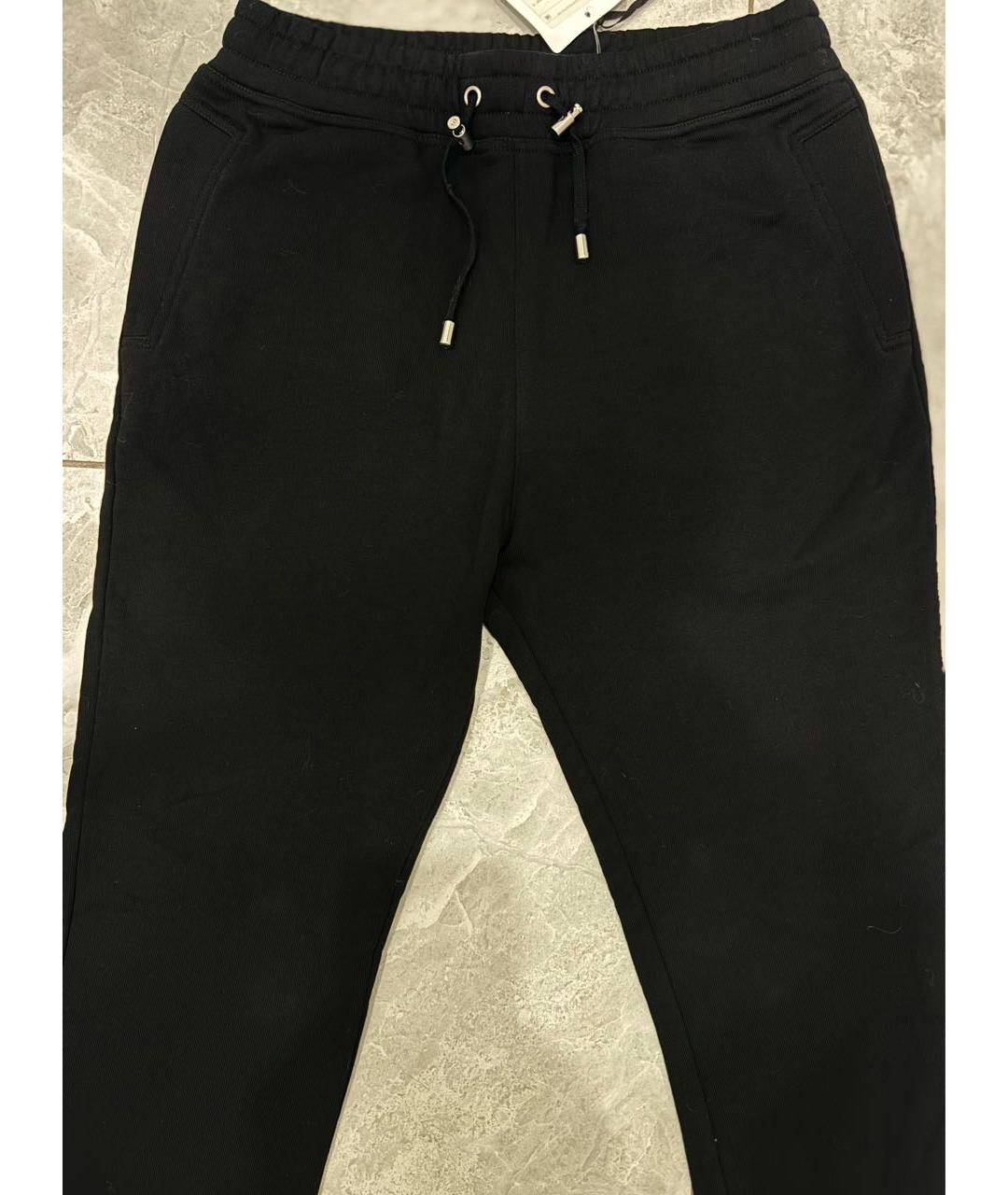 BALMAIN Черные хлопковые повседневные брюки, фото 4