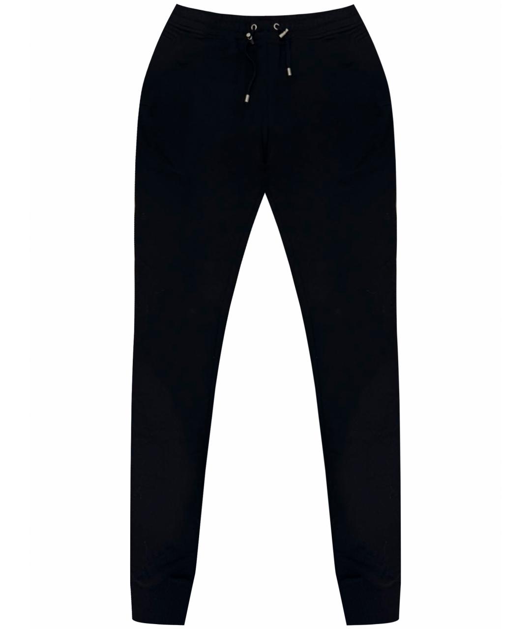 BALMAIN Черные хлопковые повседневные брюки, фото 1