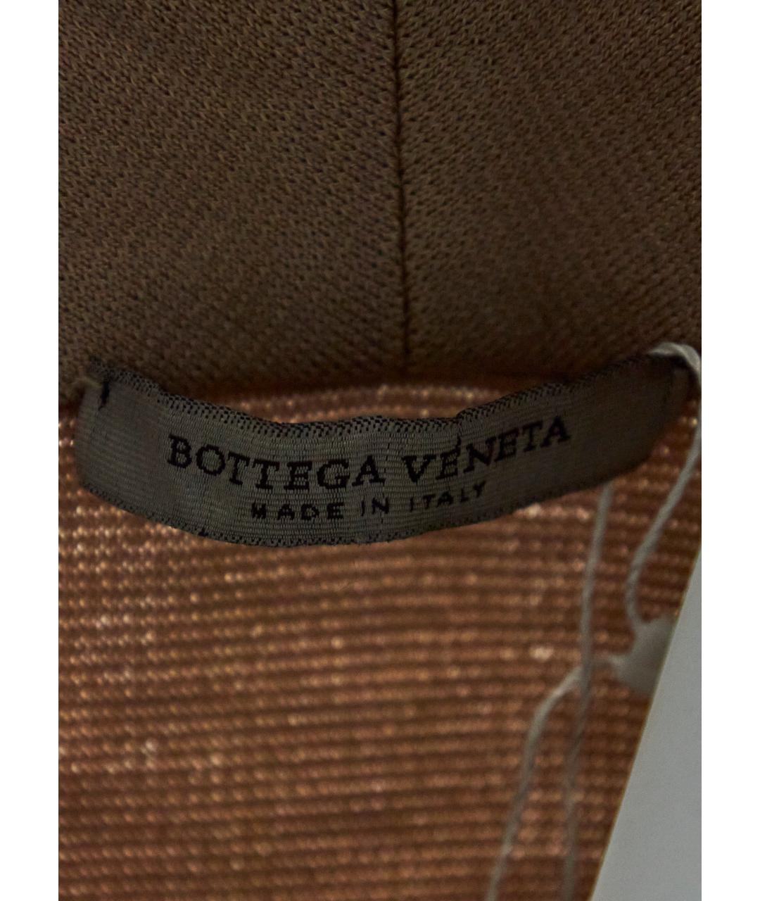 BOTTEGA VENETA Бежевое шерстяное коктейльное платье, фото 4