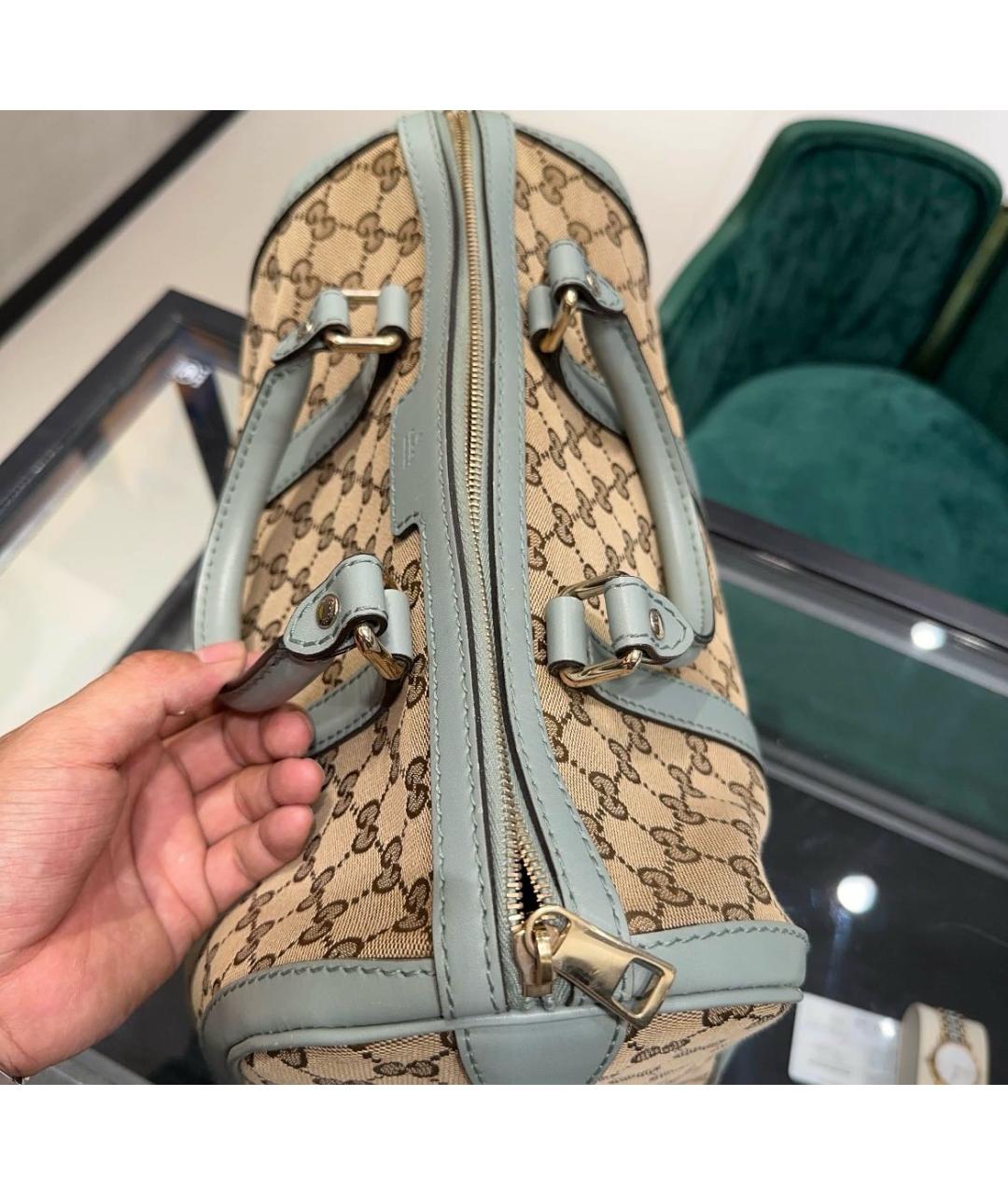 GUCCI Бежевая дорожная/спортивная сумка, фото 7