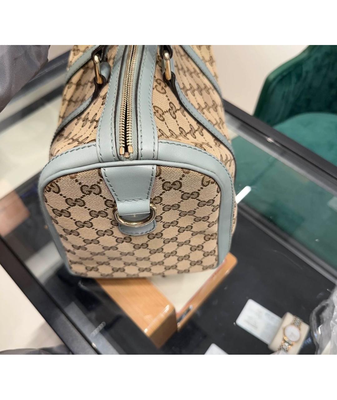 GUCCI Бежевая дорожная/спортивная сумка, фото 6