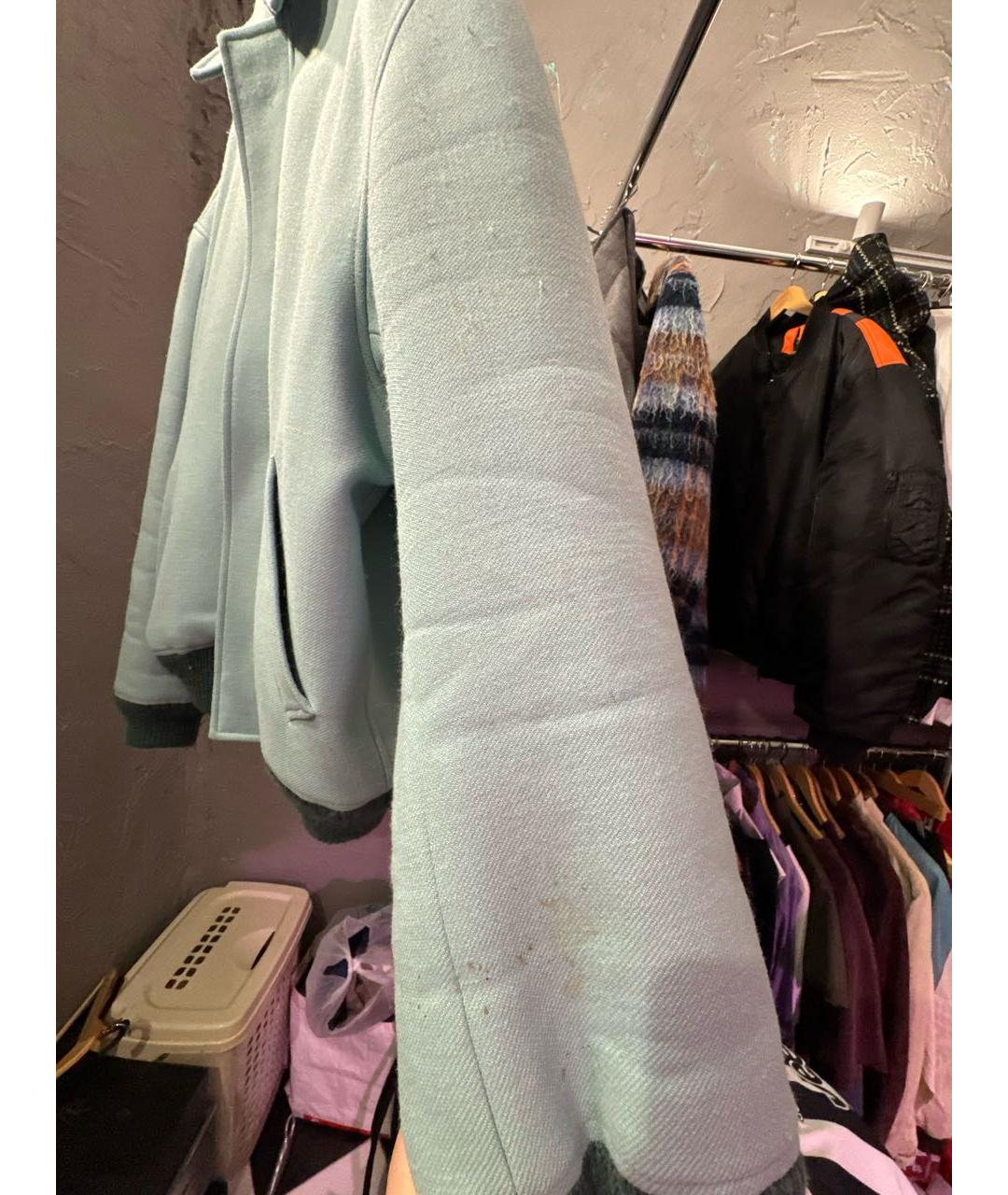 ACNE STUDIOS Голубая шерстяная куртка, фото 5