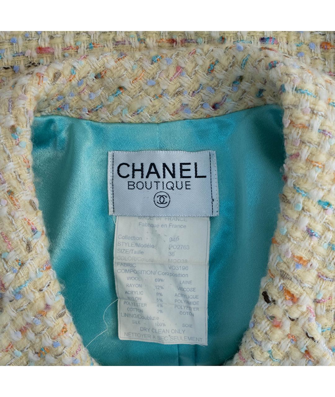 CHANEL Мульти шерстяной жакет/пиджак, фото 3