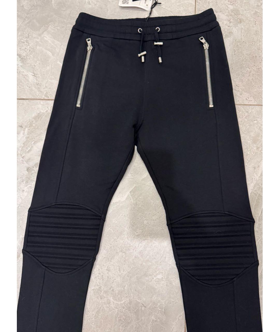 BALMAIN Черные хлопковые повседневные брюки, фото 6