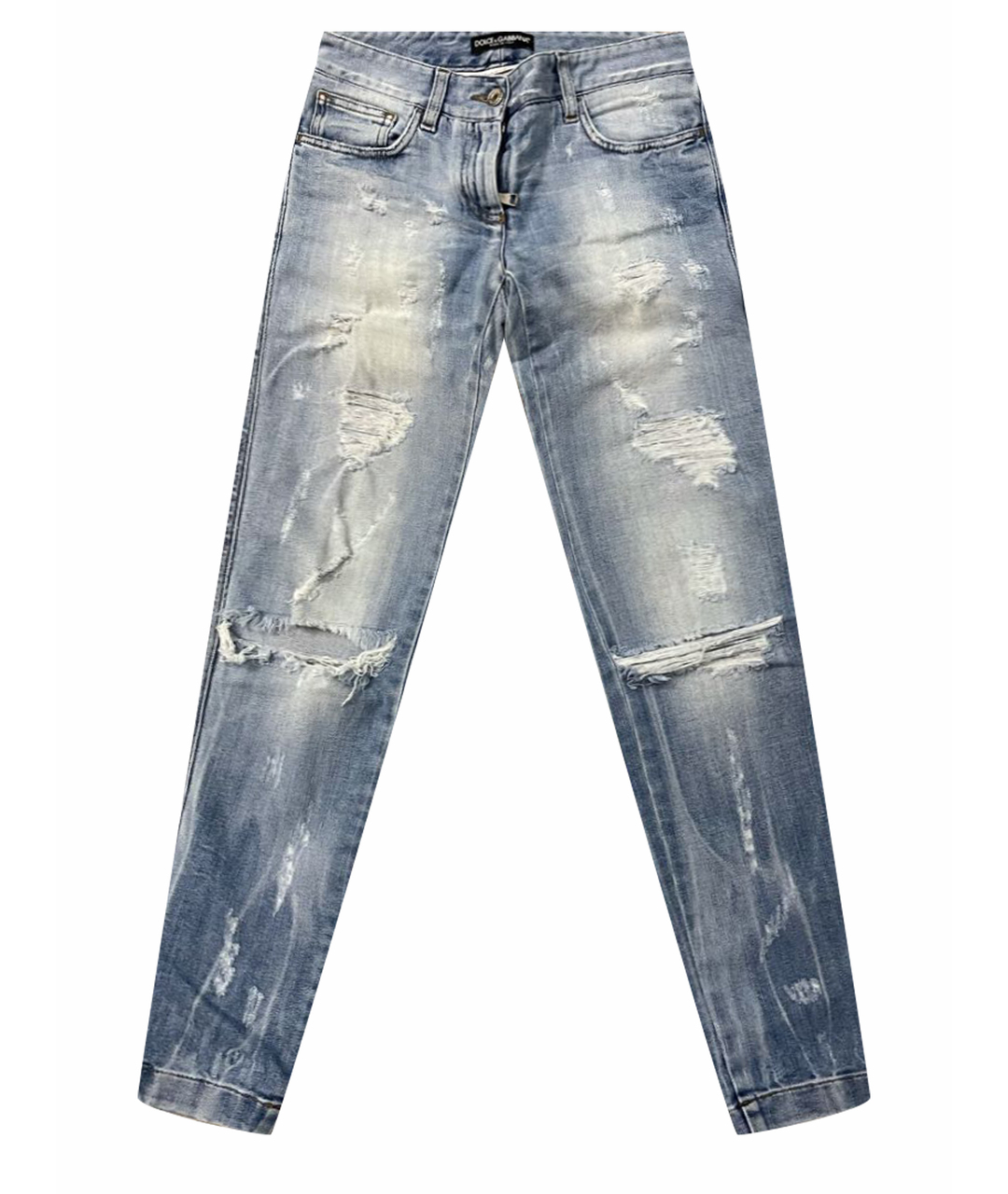 DOLCE&GABBANA Голубые джинсы слим, фото 1