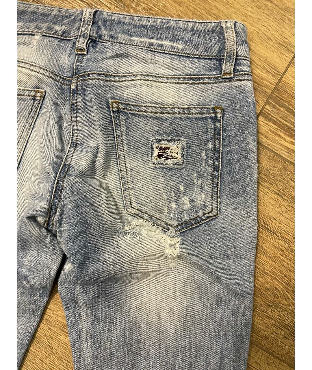 DOLCE&GABBANA Голубые джинсы слим, фото 3