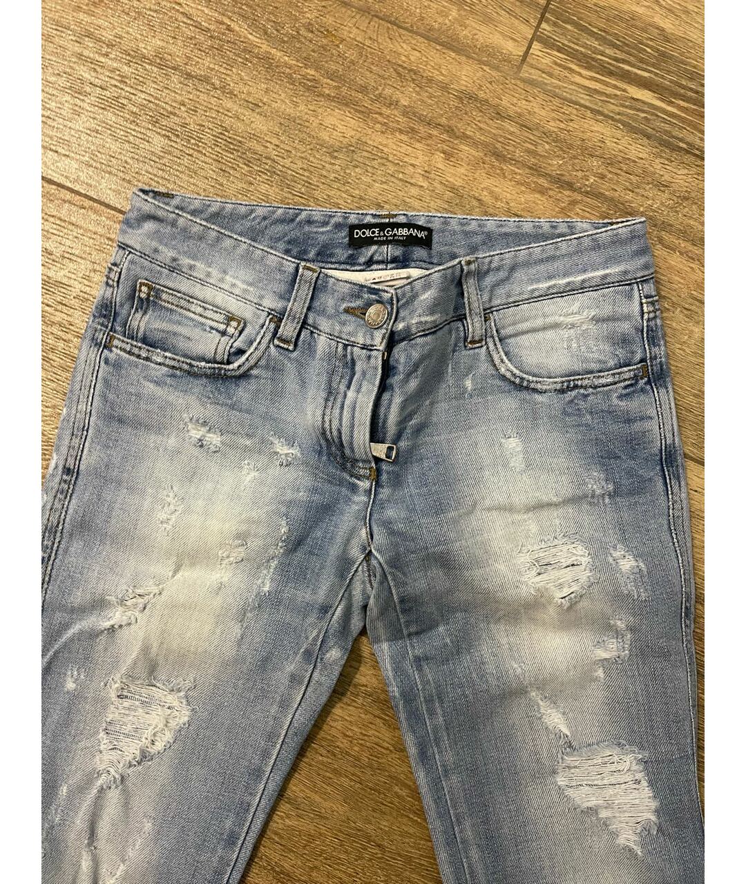 DOLCE&GABBANA Голубые джинсы слим, фото 2