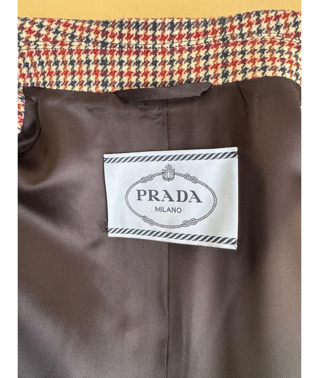 PRADA Коричневое пальто, фото 5