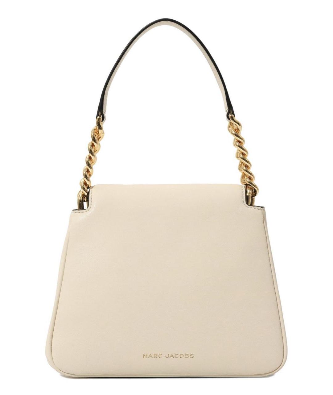 MARC JACOBS Белая кожаная сумка с короткими ручками, фото 6
