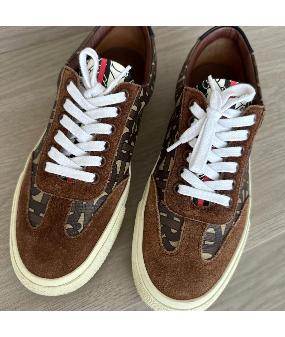 BURBERRY Коричневые кеды, фото 2