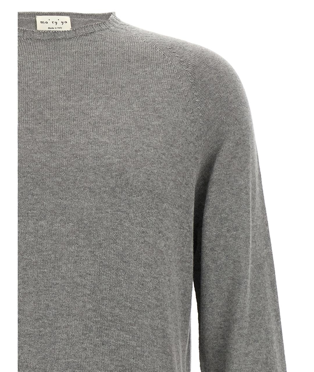 MA'RY'YA Серый хлопковый джемпер / свитер, фото 3