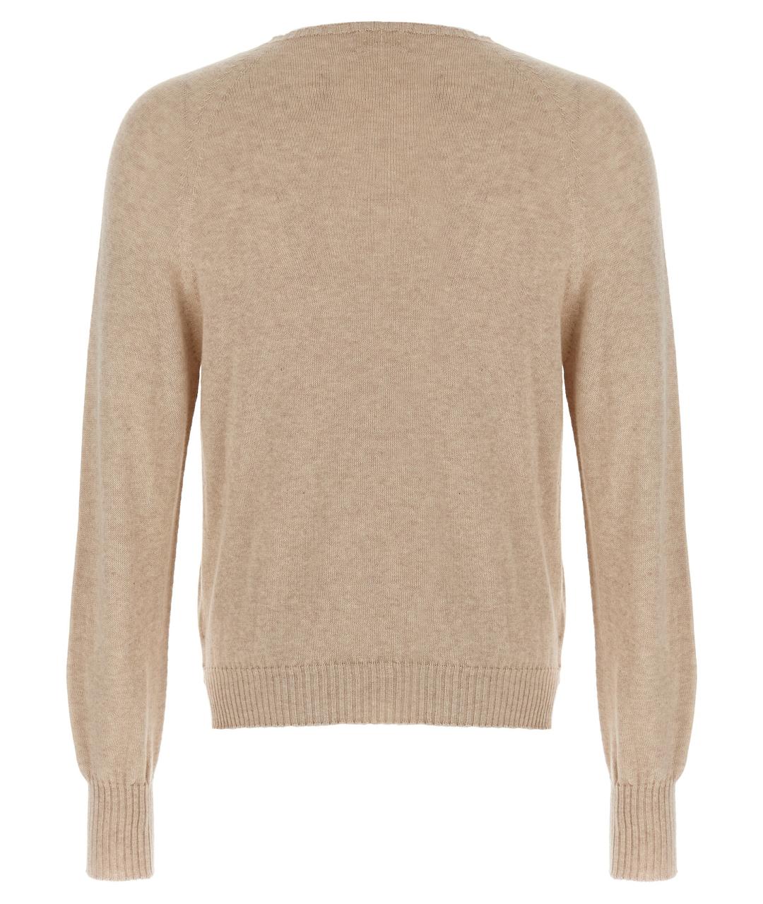 MA'RY'YA Бежевый хлопковый джемпер / свитер, фото 2