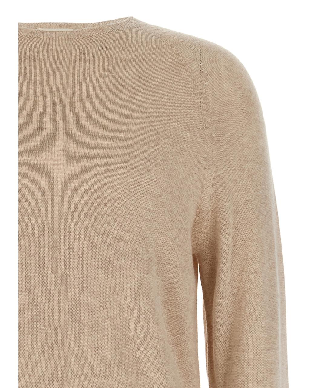 MA'RY'YA Бежевый хлопковый джемпер / свитер, фото 3