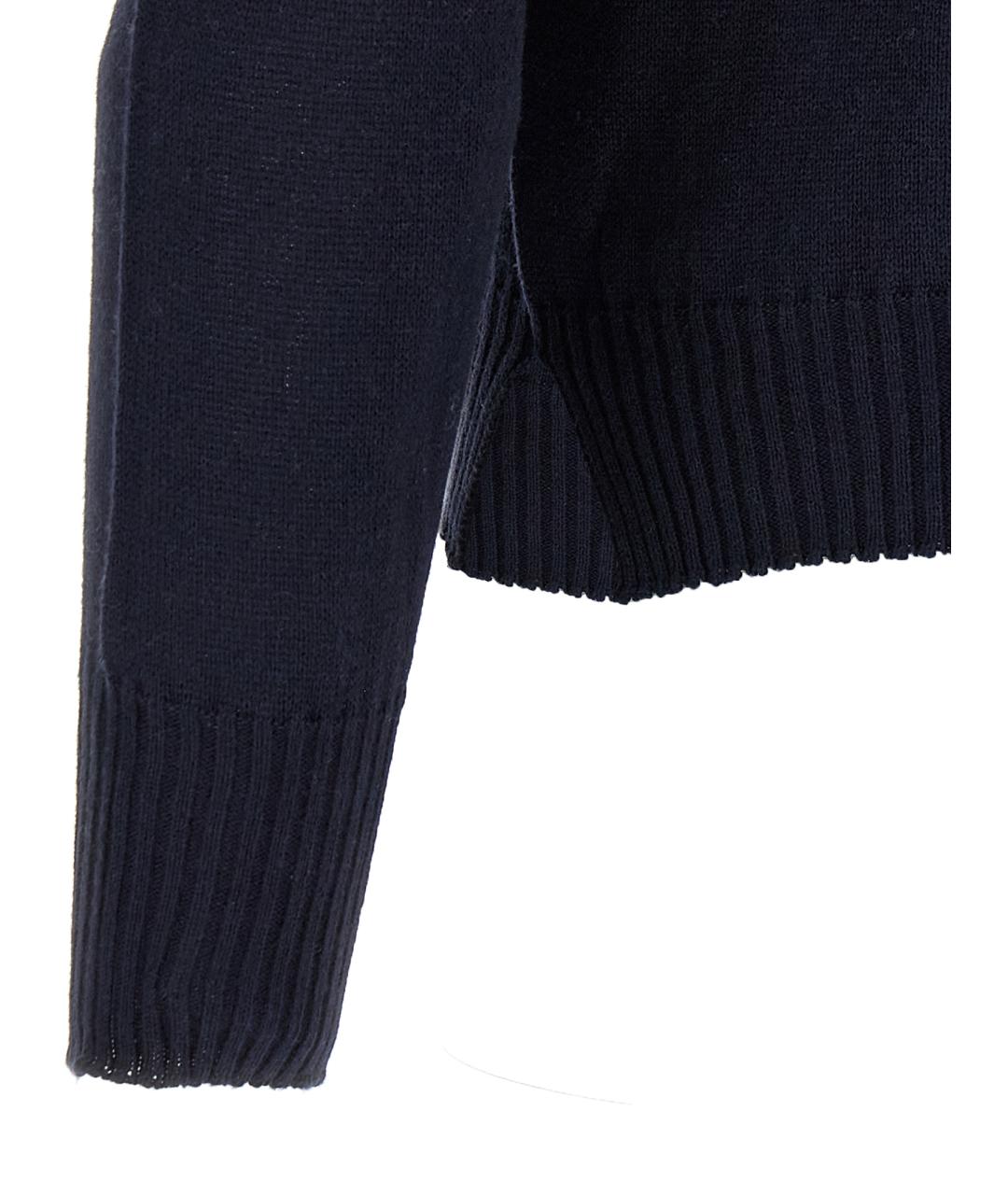 MA'RY'YA Синий хлопковый джемпер / свитер, фото 4