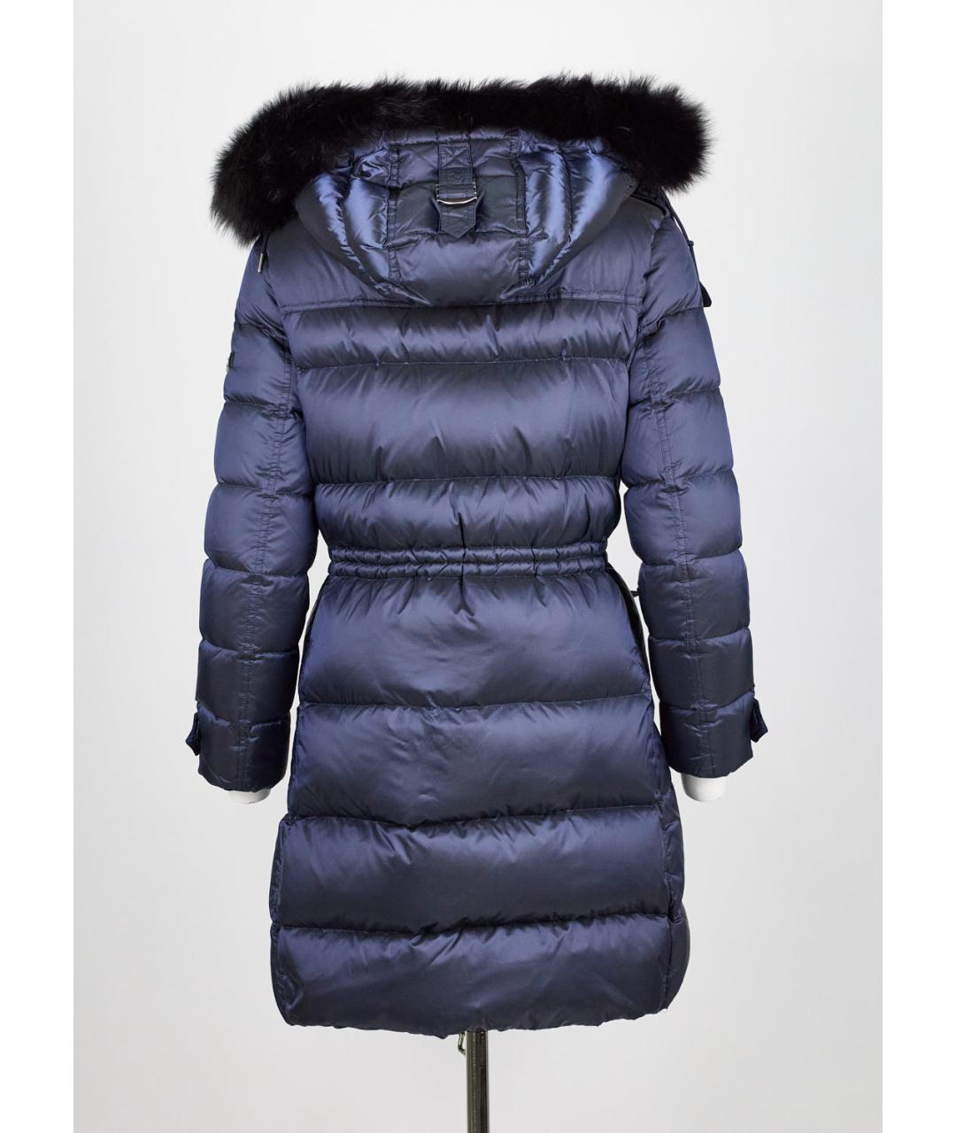 BURBERRY BRIT Синий полиамидовый пуховик, фото 4