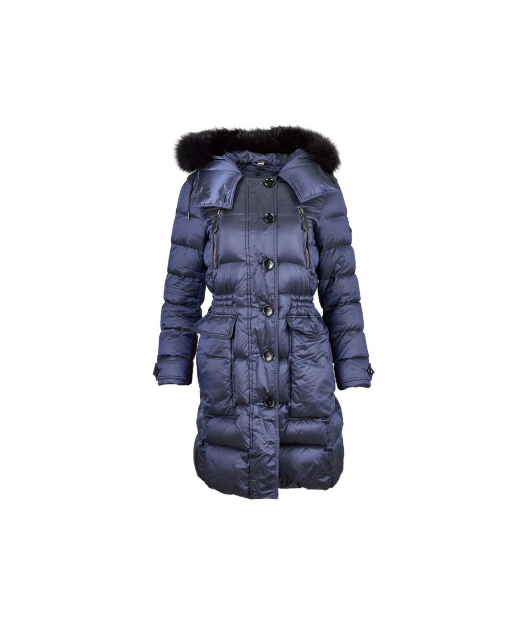 BURBERRY BRIT Синий полиамидовый пуховик, фото 1