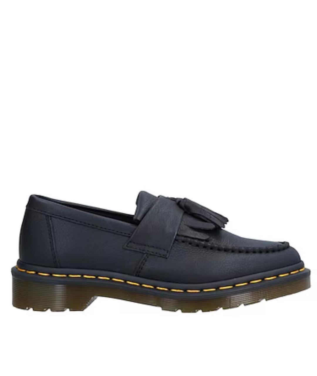 DR. MARTENS Черные кожаные лоферы, фото 1