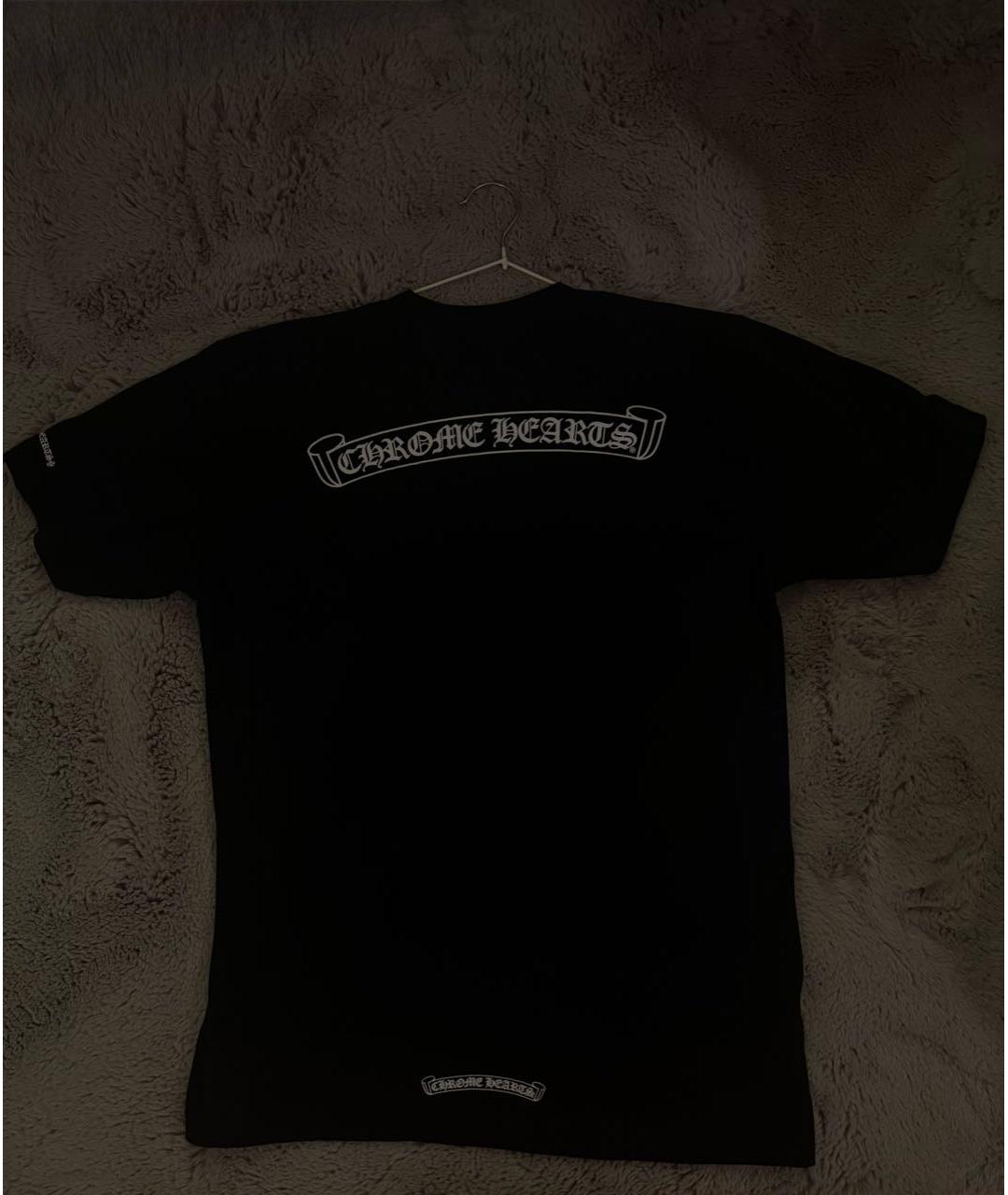 CHROME HEARTS Черная хлопковая футболка, фото 2