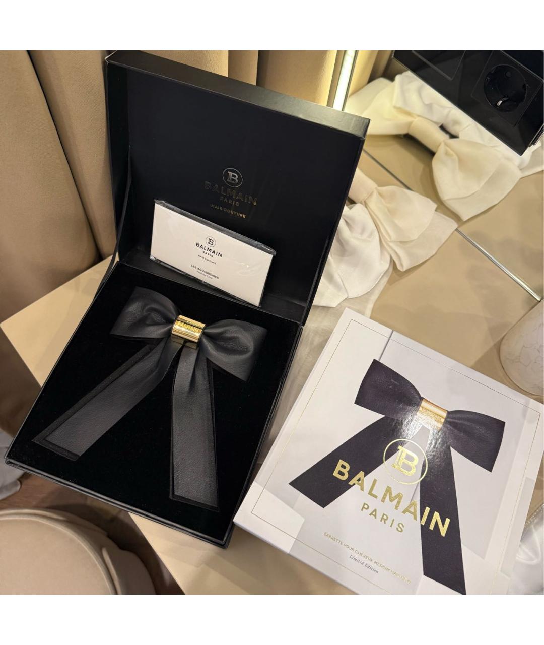 BALMAIN Черная заколка, фото 5