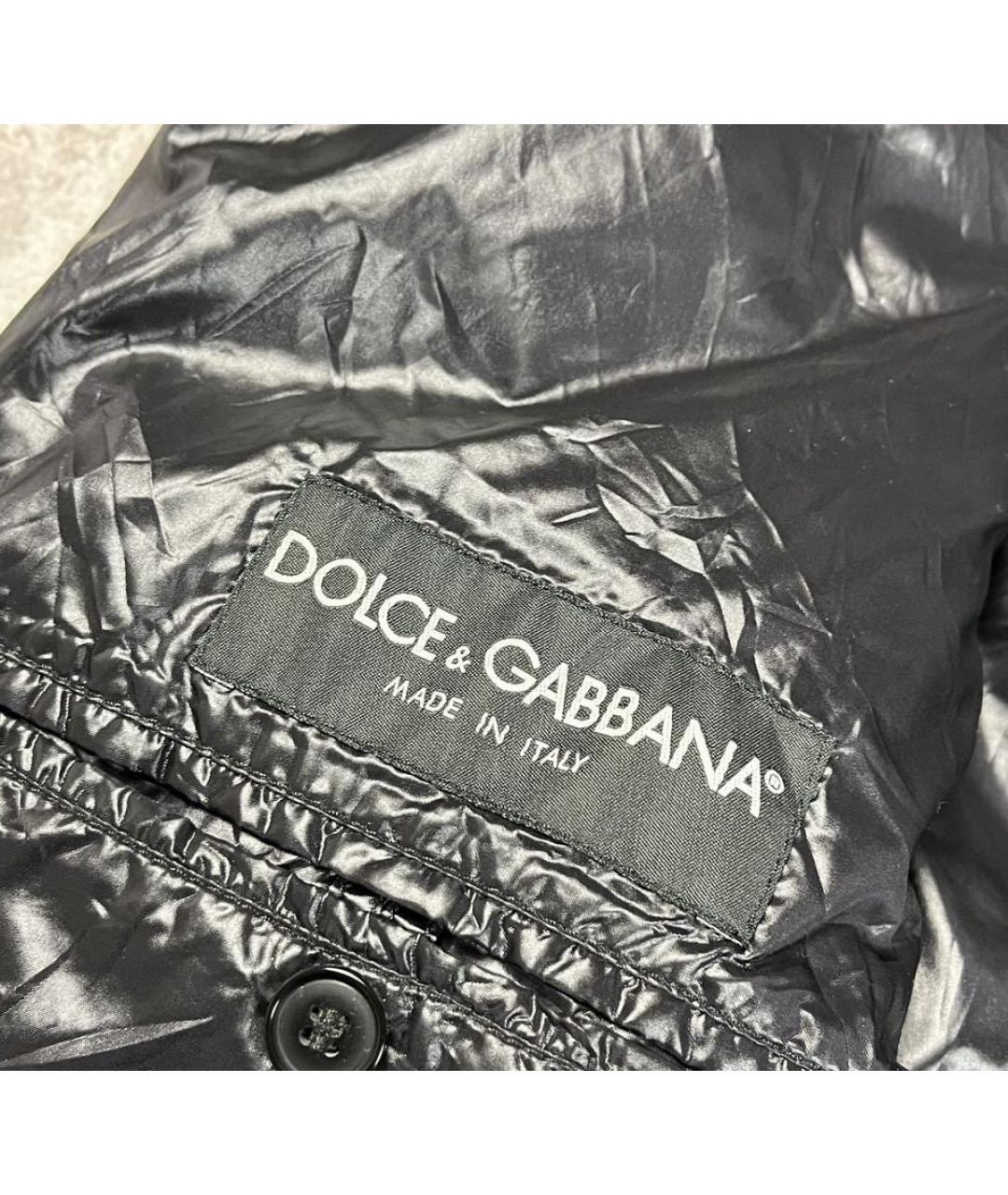 DOLCE&GABBANA Черная полиамидовая куртка, фото 6