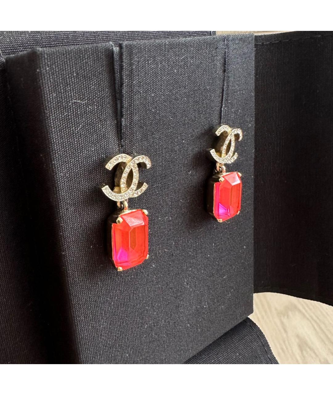 CHANEL Розовые серьги, фото 5