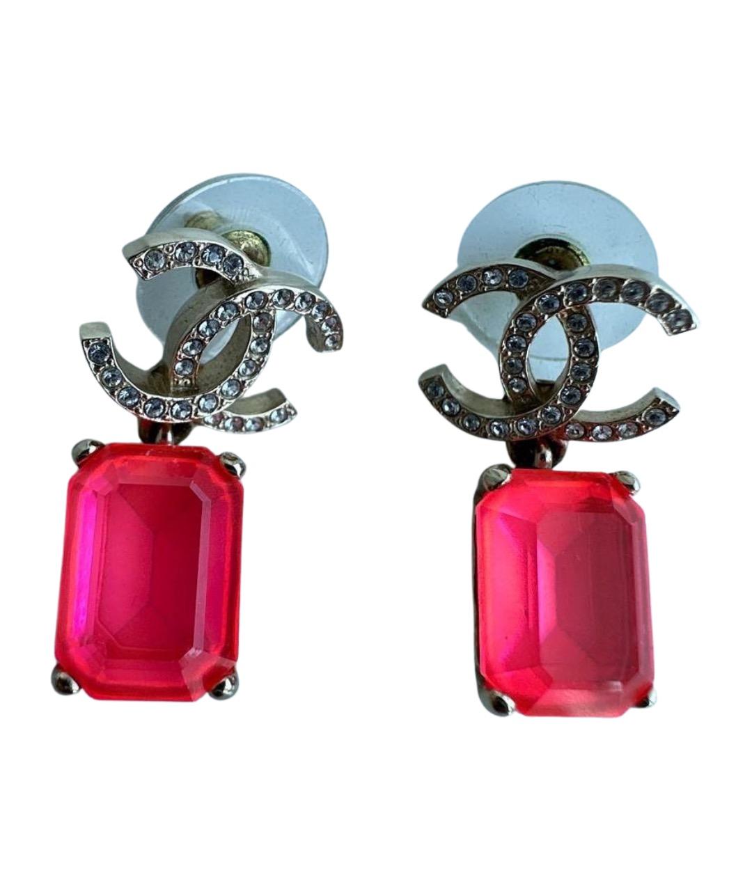 CHANEL Розовые серьги, фото 1