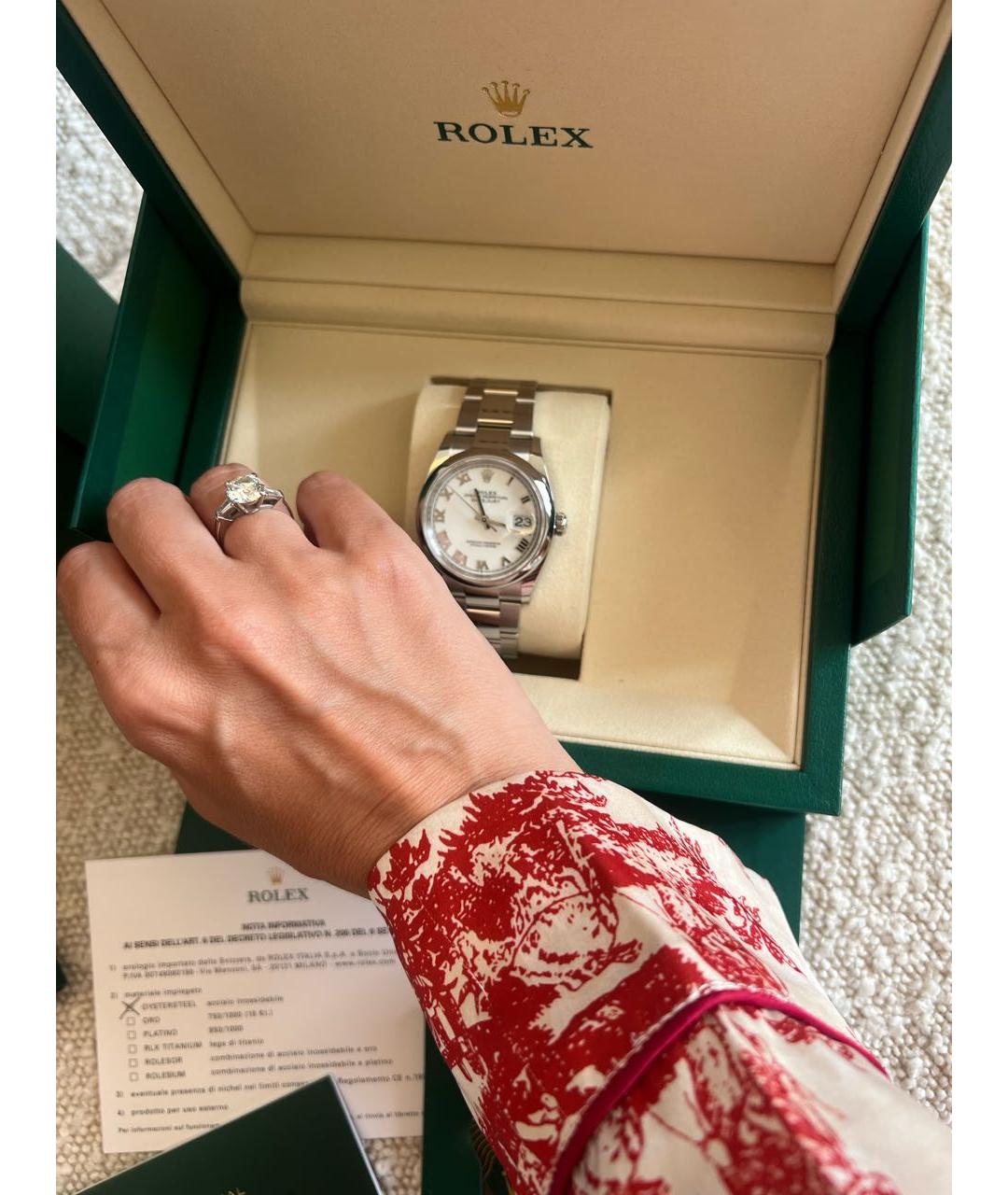 ROLEX Белые часы, фото 7