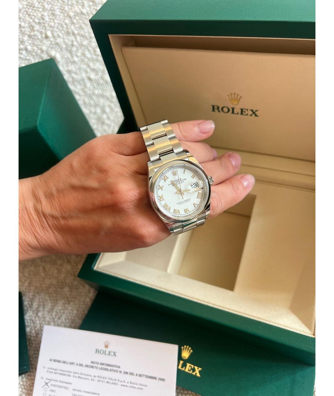 ROLEX Белые часы, фото 5