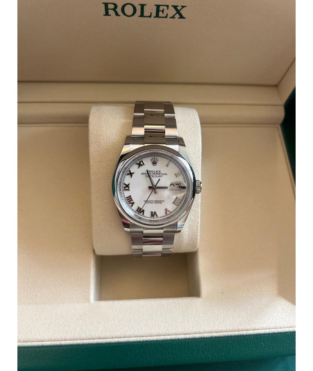 ROLEX Белые часы, фото 8