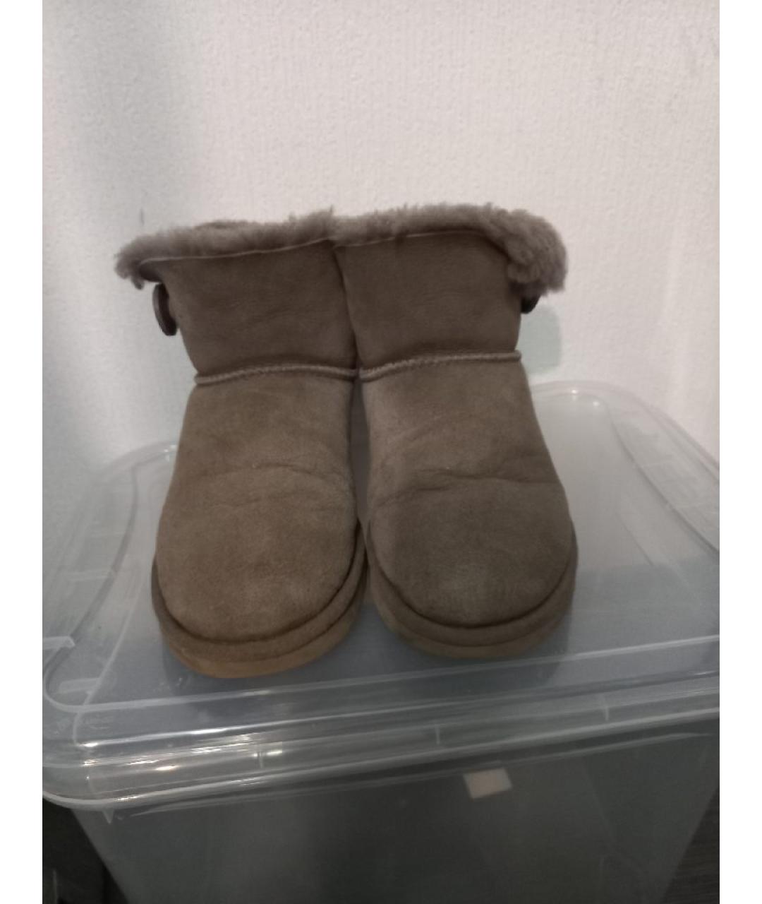 UGG AUSTRALIA Бежевые замшевые полусапоги, фото 2