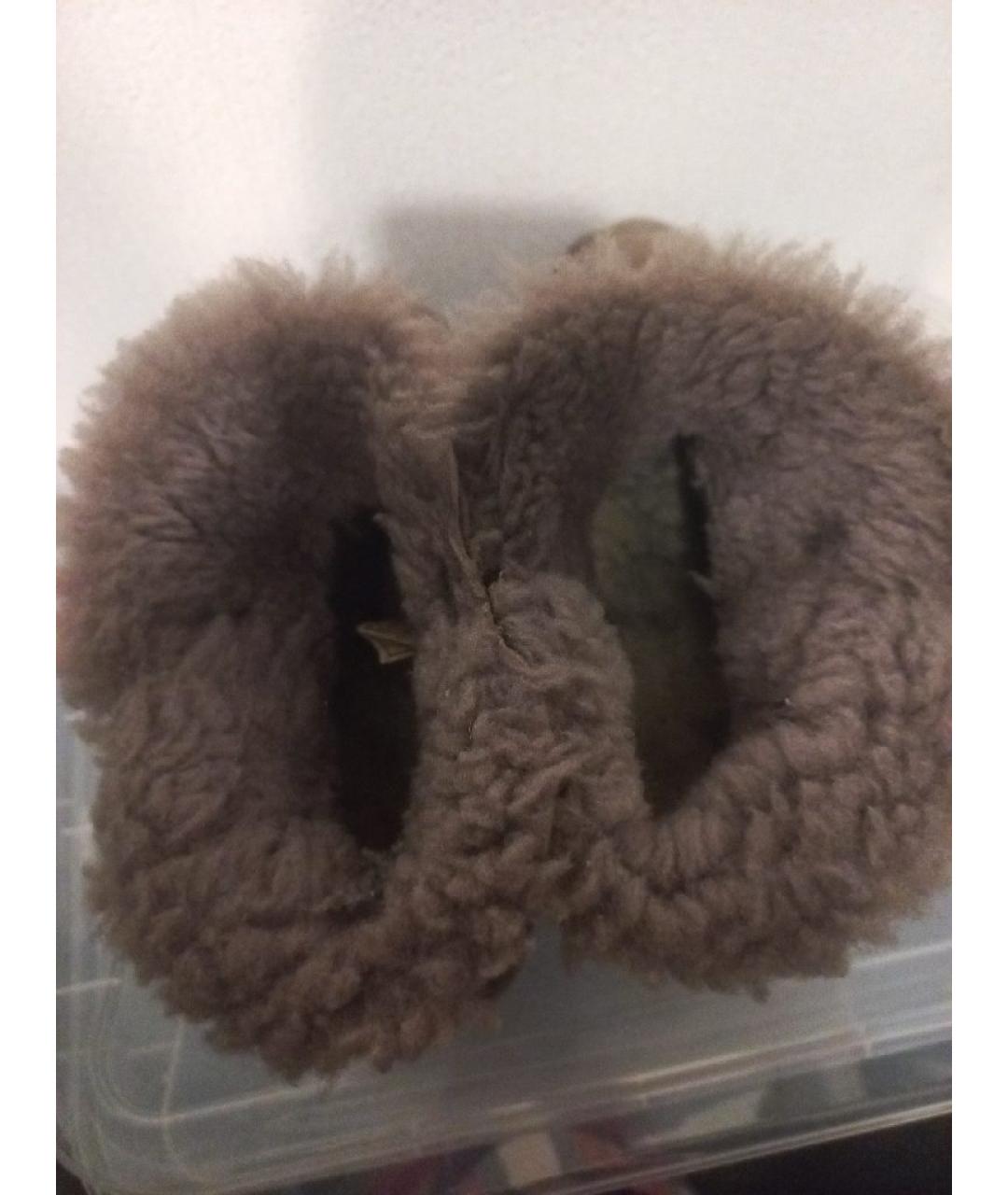 UGG AUSTRALIA Бежевые замшевые полусапоги, фото 3