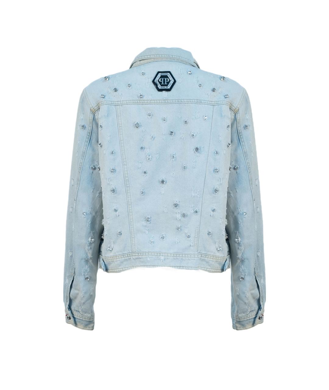 PHILIPP PLEIN Голубая деним куртка, фото 2