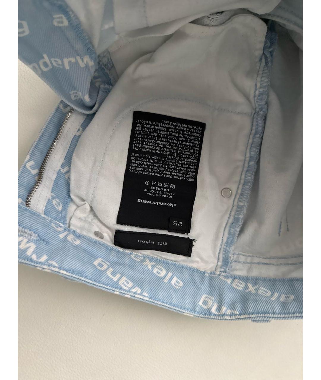 ALEXANDER WANG Голубые деним шорты, фото 4