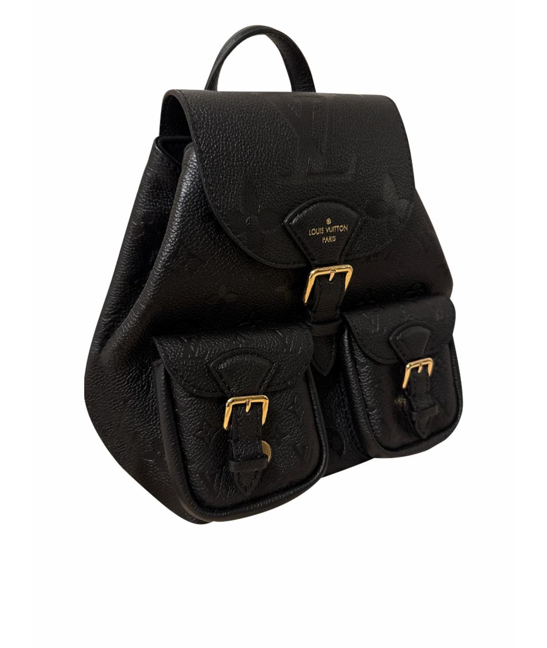 LOUIS VUITTON Черный кожаный рюкзак, фото 1