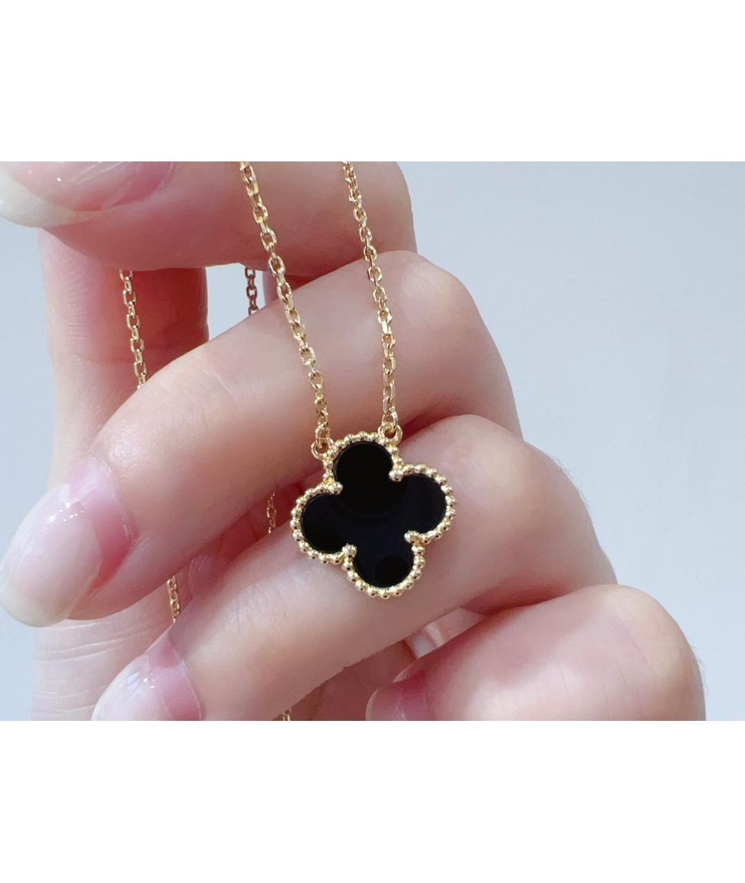 VAN CLEEF & ARPELS Черное колье из желтого золота, фото 2