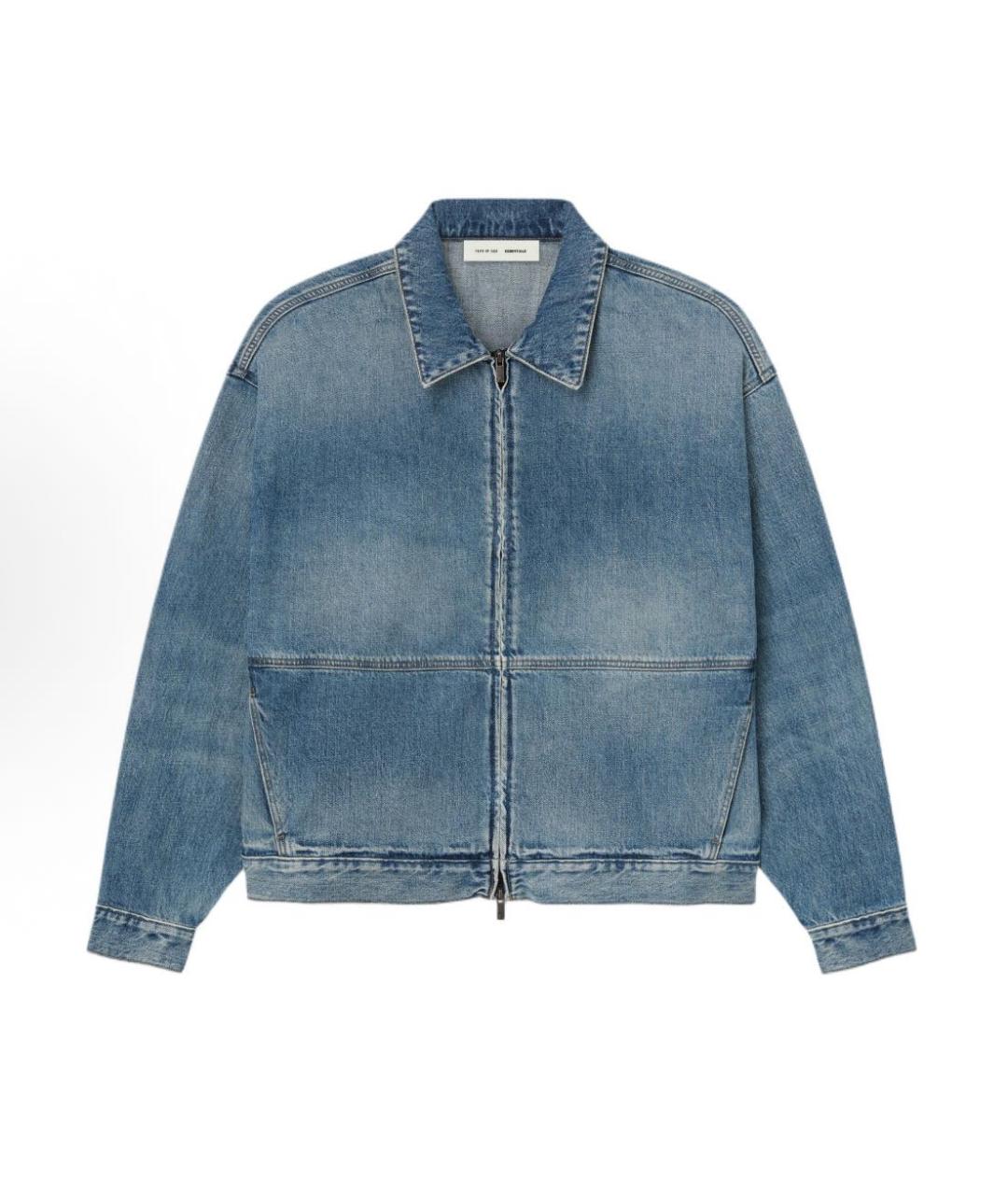 FEAR OF GOD ESSENTIALS Голубая деним куртка, фото 3