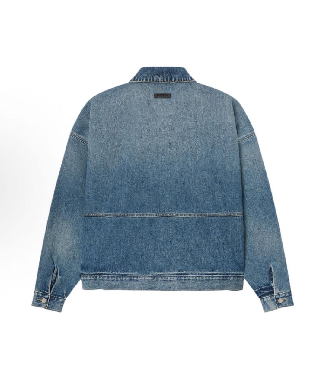 FEAR OF GOD ESSENTIALS Голубая деним куртка, фото 2