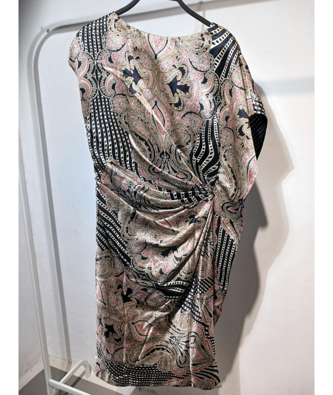 ETRO Серое шерстяное повседневное платье, фото 7