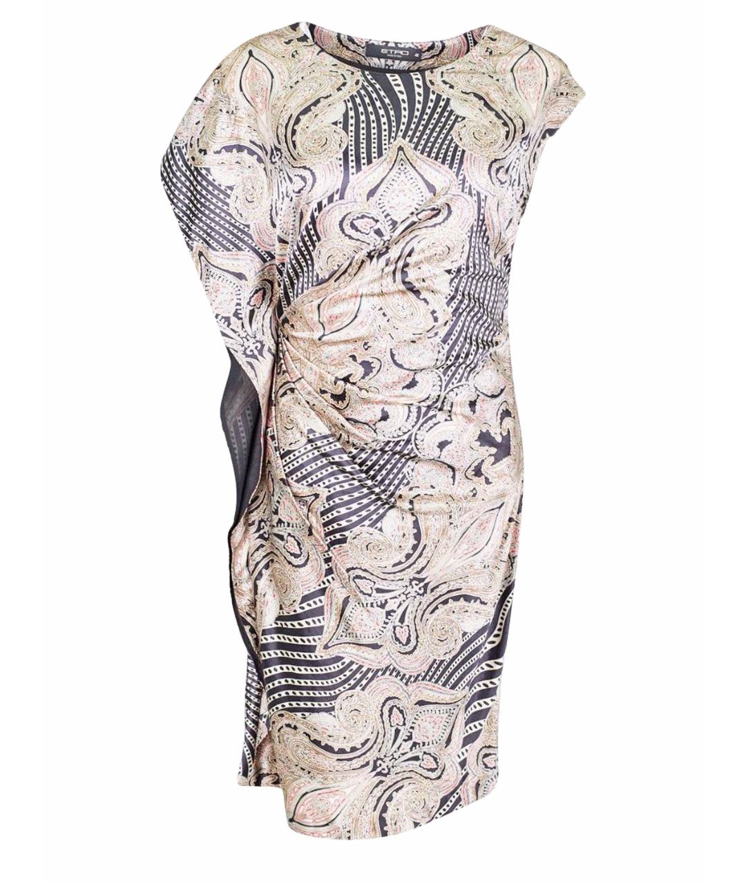 ETRO Серое шерстяное повседневное платье, фото 1