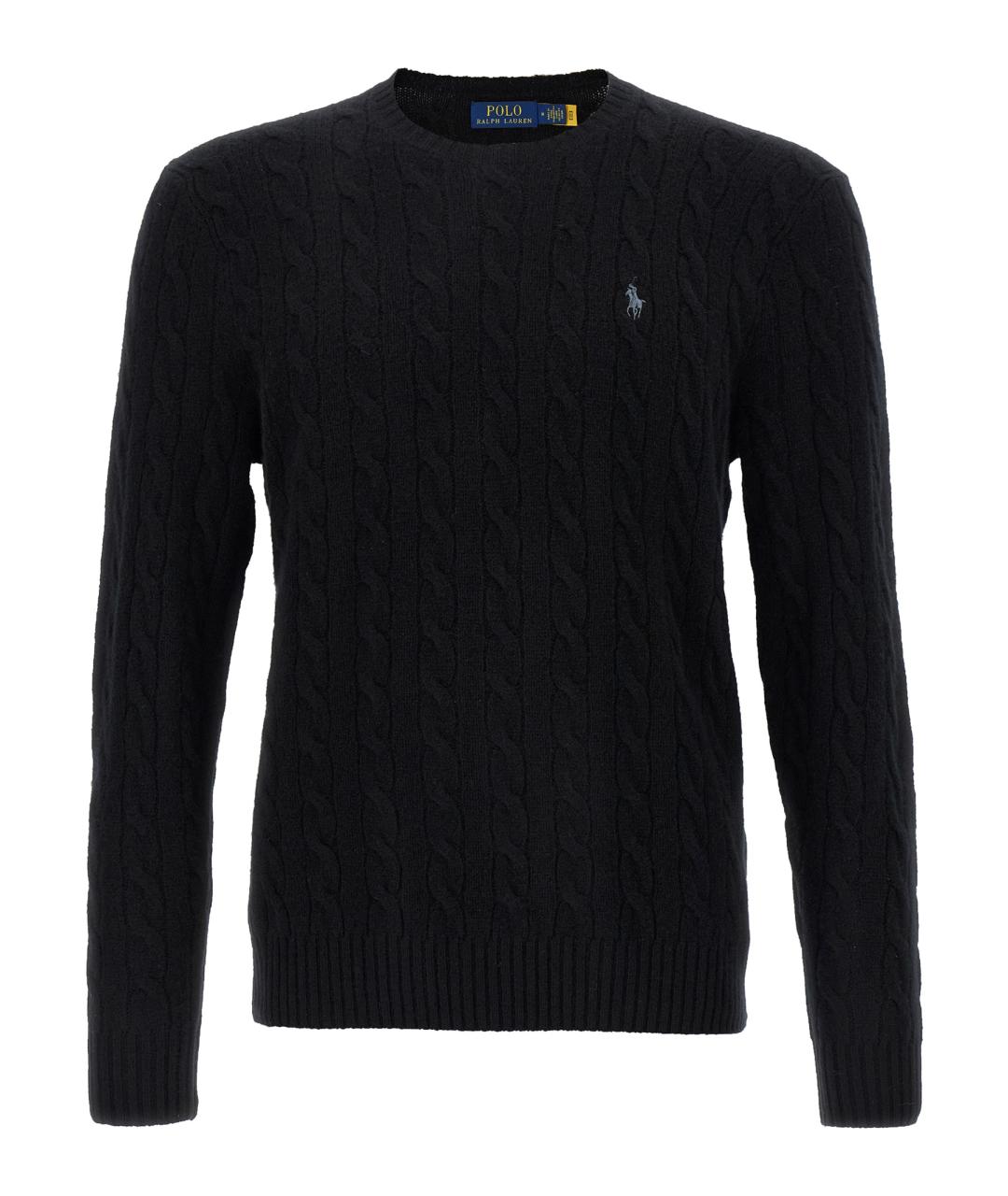 POLO RALPH LAUREN Черный шерстяной джемпер / свитер, фото 1