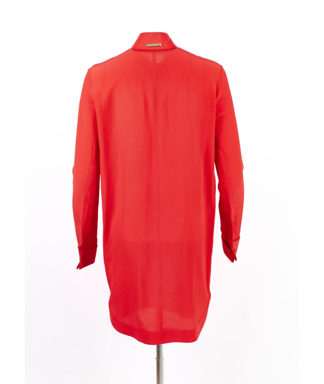GIVENCHY Красное шелковое повседневное платье, фото 5