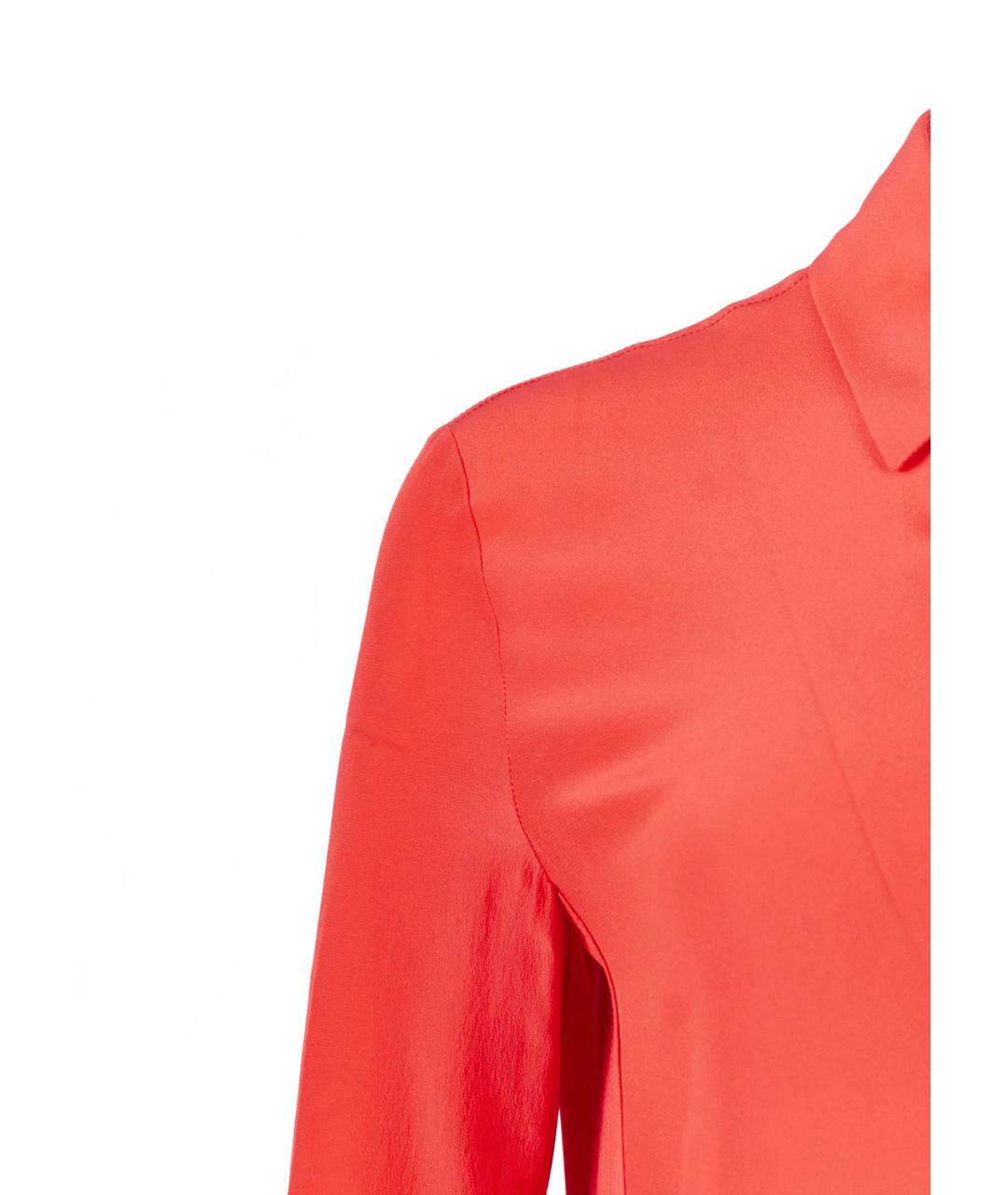 GIVENCHY Красное шелковое повседневное платье, фото 2