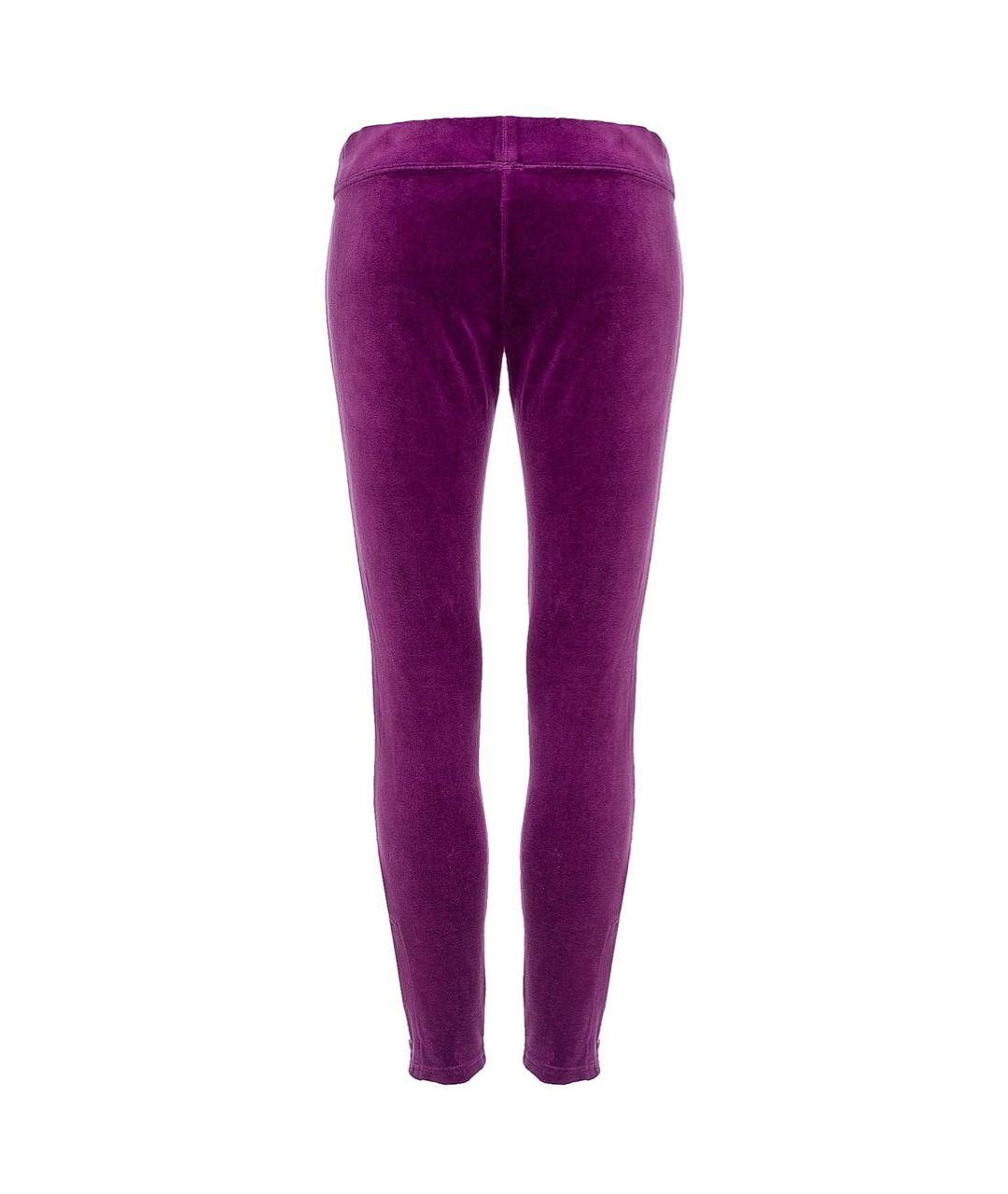 JUICY COUTURE Фиолетовые хлопковые леггинсы и велосипедки, фото 2