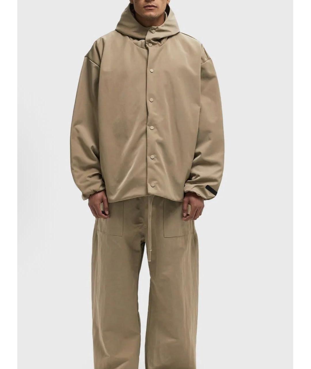 FEAR OF GOD ESSENTIALS Бежевая куртка, фото 3