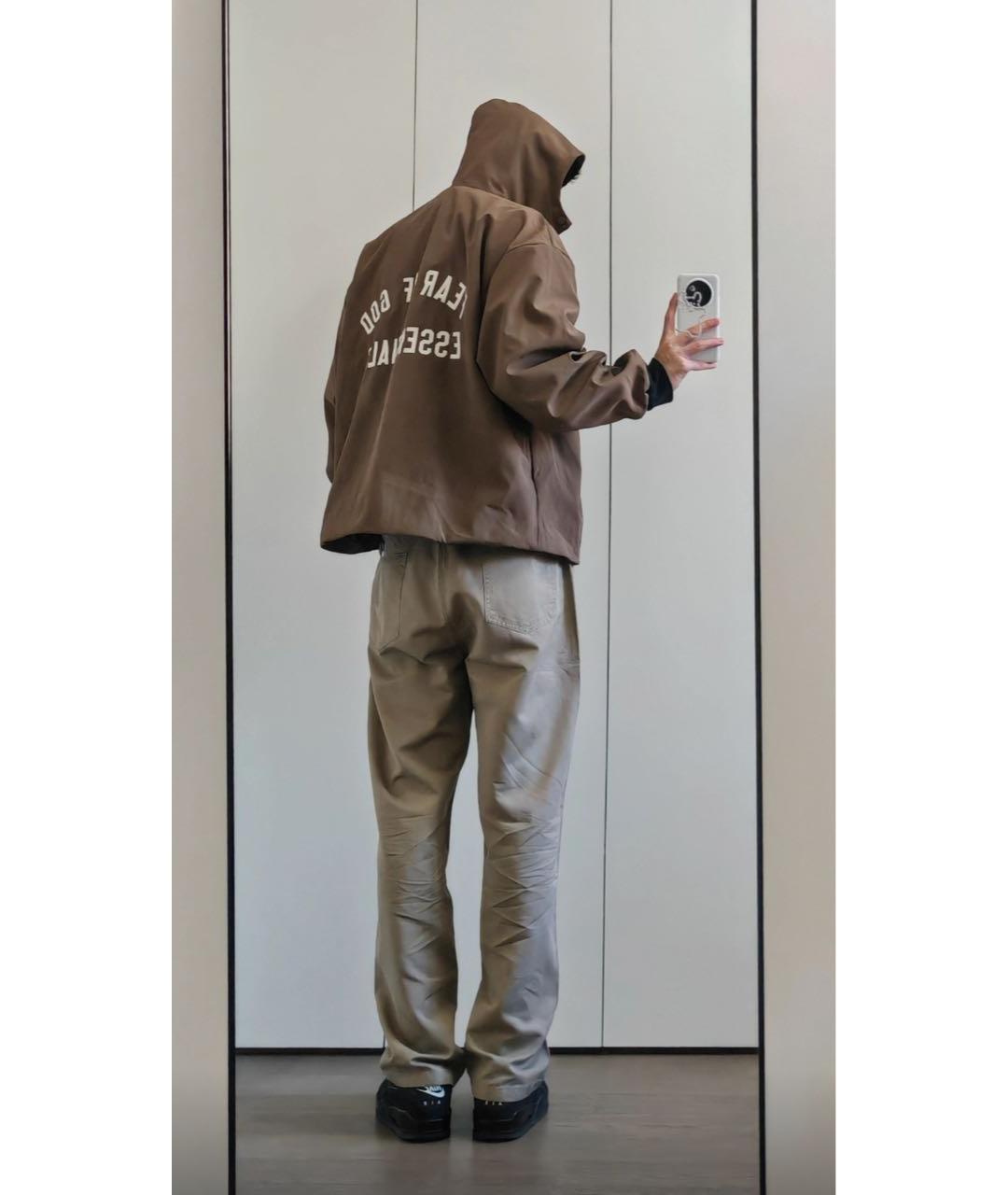 FEAR OF GOD ESSENTIALS Коричневая куртка, фото 4