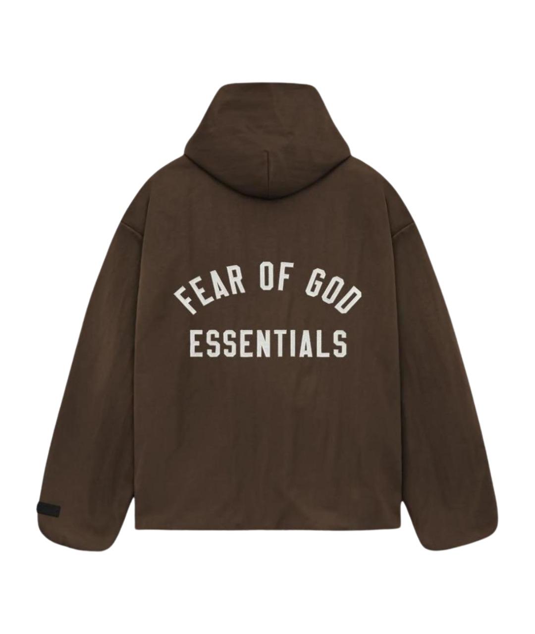 FEAR OF GOD ESSENTIALS Коричневая куртка, фото 2