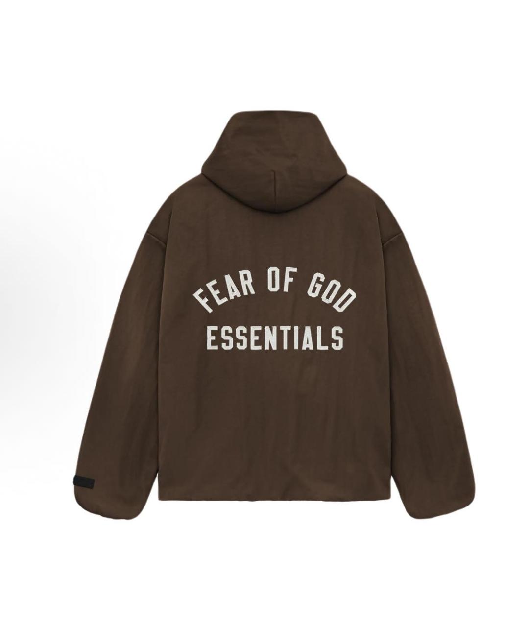 FEAR OF GOD ESSENTIALS Коричневая куртка, фото 7