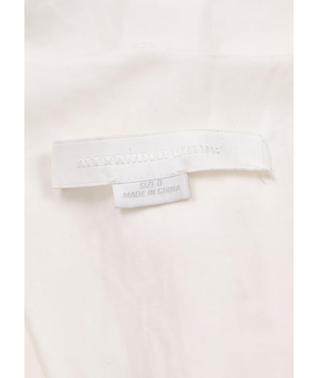 ALEXANDER WANG Белое шерстяное повседневное платье, фото 4